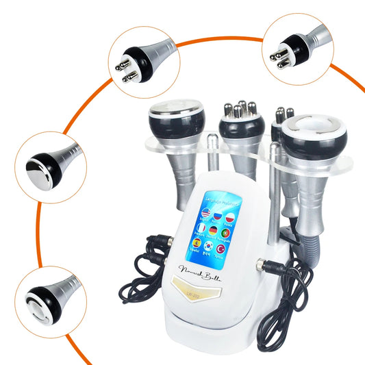 4IN1 Cavitation Body Slimming 40K Machine Beauty Massager Skin Tighten Face Lifting Vacuum Suction(Overseas Warehouse Shipment)