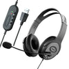 Call Center Headset Stereo Headphones With Noise Cancelling Microphone Suitable For Zoom Skype Office Call Center Home Podcast