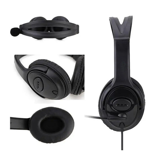 Call Center Headset Stereo Headphones With Noise Cancelling Microphone Suitable For Zoom Skype Office Call Center Home Podcast