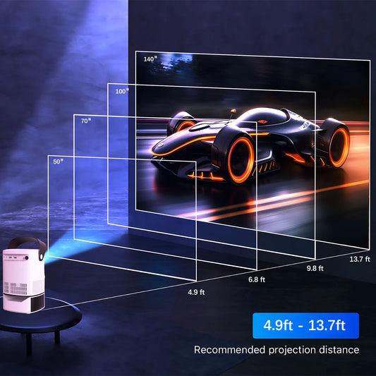 TS-2 home theater wifi projector 240 ANSI portable wifi 4K LCD projector with stand HI352 processor Full HD cinema proyector