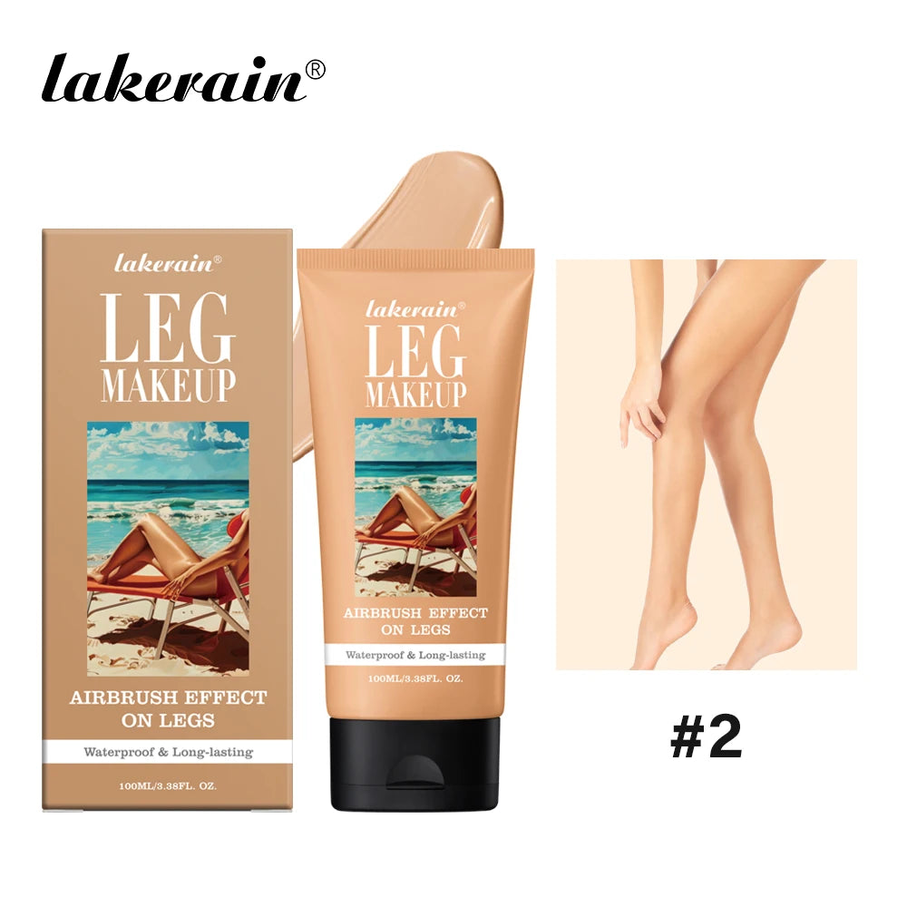 Leg Makeup Lotion Even Skin Tone Body Foundation 100ml Tan Waterproof Long Lasting Body Tanning Cream Medium Bronze Leg Makeup