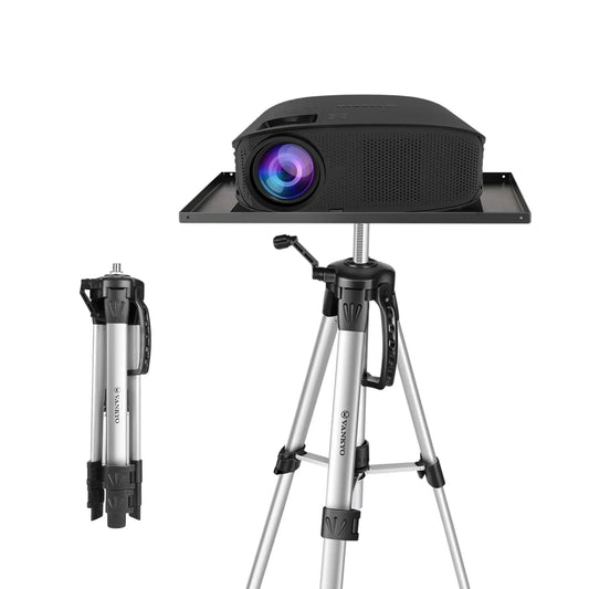 Portable Aluminum Projector Stand , Adjustable Height Tripod for Presentations, Easy to Carry and Set Up