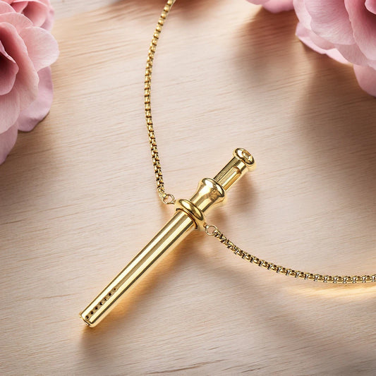 Meditation Whistle Necklace Anxiety Breathing Necklace Mindful Breathing Necklace Meditation Jewelry for Anxiety & Stress Relief