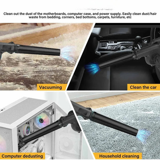 Cordless Leaf Blower 21V Battery High Power Rechargeable Vacuum Cleaner Air Blowing Adjustable Speed Garden Lawn Dust Cleaner