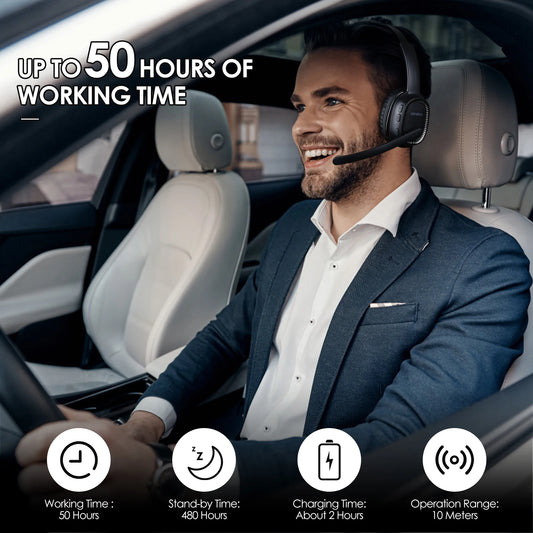 Siindoo JH-101 Call Center Headset with Mic Noise Cancelling Headphones for Telephone Counselling Services, Insurance, Hospitals