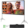 SucceBuy Projector Screen with Stand 100 120 150 inch 16:9 4K 1080 HD Portable Projection Screen for Home Office Theater Cinema