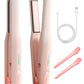Cordless Hair Straightener, for Fine Soft Hair/Short Hair, Portable Ceramic Hair Straightener and Curler 2 in 1 for Travel