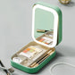 LED Mirror Makeup Storage Box Portable Travel Makeup Case Cosmetic Bag Large-capacity Make Up Storage Box Makeup Accessories