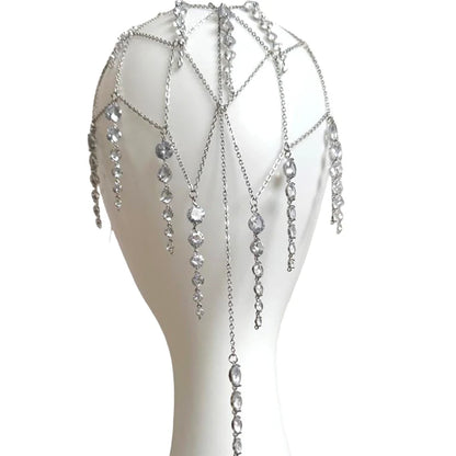 Elegant New Tassel Headband Light Luxury Rhinestone Chain Headwear For Bride Hair Accessories Fine Romantic Girls Party Jewelry