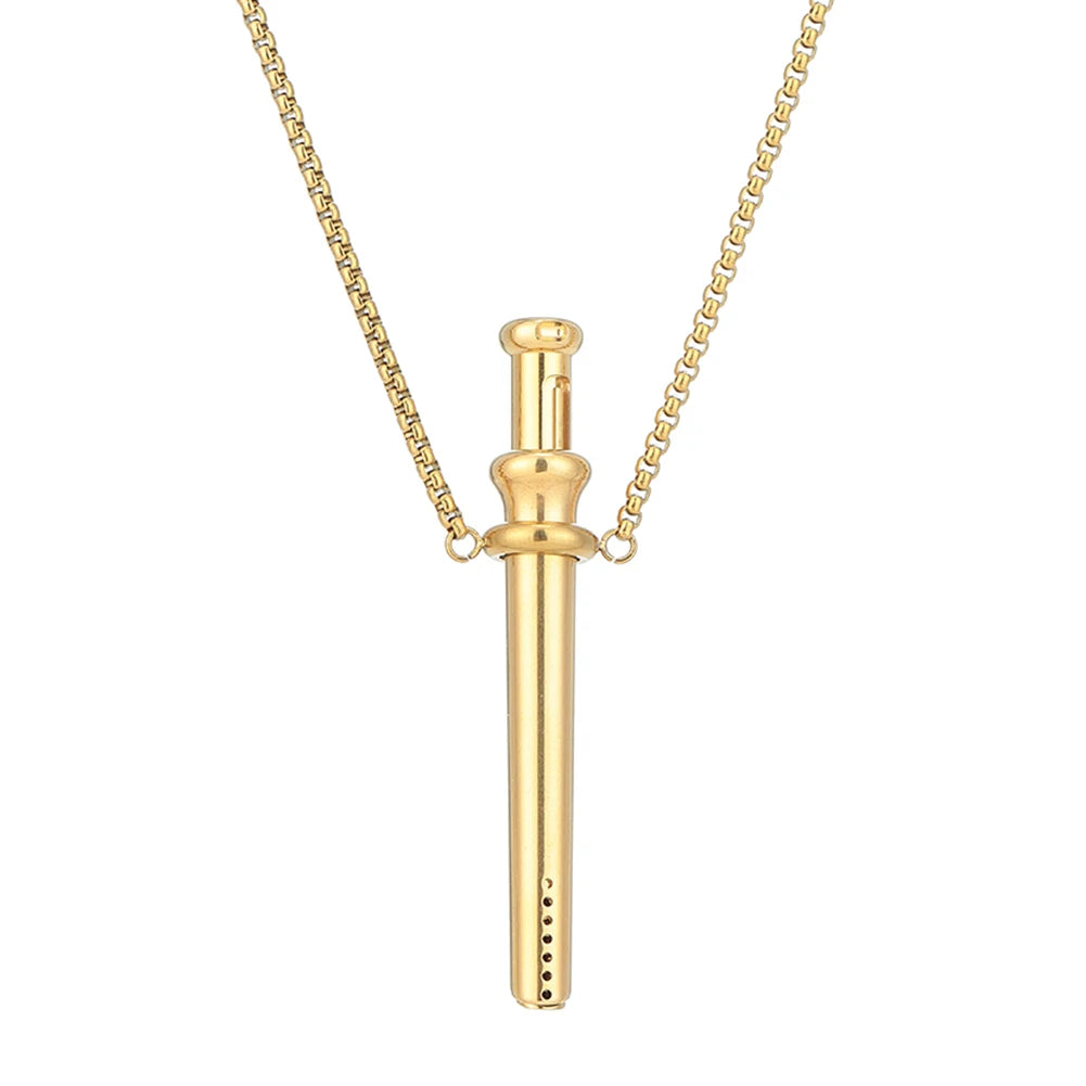 Meditation Whistle Necklace Anxiety Breathing Necklace Mindful Breathing Necklace Meditation Jewelry for Anxiety & Stress Relief
