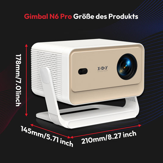 XGODY 4K Projector Netflix Official Android Full hd Beamer 1080P Projector Whale OS Dual Wifi 700 ANSI  BT5.0 Cinema Outdoor