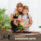 Garden Tool Set,5Pcs Gardening Tools,Stainless Steel Heavy Duty Hand Cultivator, Hoes，Shovel, Trowel and Weeder