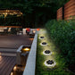 8 Pcs 8LED Solar Power Disk Light Outdoor Garden Solar Underground Light Deck Light Spotlight Buried Solar Led Lamp