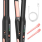 Cordless Hair Straightener, for Fine Soft Hair/Short Hair, Portable Ceramic Hair Straightener and Curler 2 in 1 for Travel