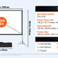 SucceBuy Projector Screen with Stand 100 120 150 inch 16:9 4K 1080 HD Portable Projection Screen for Home Office Theater Cinema