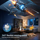 XGODY 350 ANSI 4K Portable Android Projector with WiFi6 Bluetooth 50% Zoom Electric Focus for Home Theater