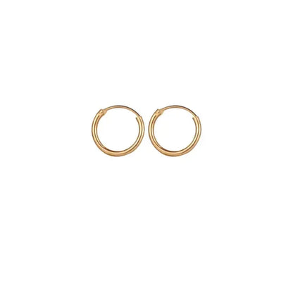 Cute Female White Zircon Stone Hoop Earrings Fashion Female Gold Color Wedding Jewelry for Women