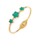 Hot Sale Simple Shell Five-Leaf Flower Stainless Steel Open Bangle Fashion For Woman Non Fading Clover Jewelry Party Gift Female
