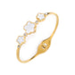 Hot Sale Simple Shell Five-Leaf Flower Stainless Steel Open Bangle Fashion For Woman Non Fading Clover Jewelry Party Gift Female