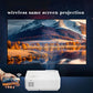 ZRZTM HD 4K video Projector Portable Mini 1080P projecter with HDMI USB Wireless for TV/home theater/gifts/outdoor watch movie