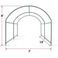 Large Garden Support Arch Frame Climbing Plant Arch Arbor for Climbing Plant Roses Vines Birthday Wedding Party Outdoor