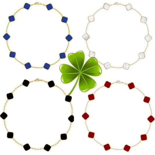 2025 New Fashion Selling Clover Simple Design Party Fashion Personality Women's High-end Jewelry Set Gift