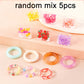 Aihua Korean Colorful Small Flower Ring Sets Bohemia Handmade Multi Beaded Rice Beads Finger Ring For Women Beach Jewelry Gifts