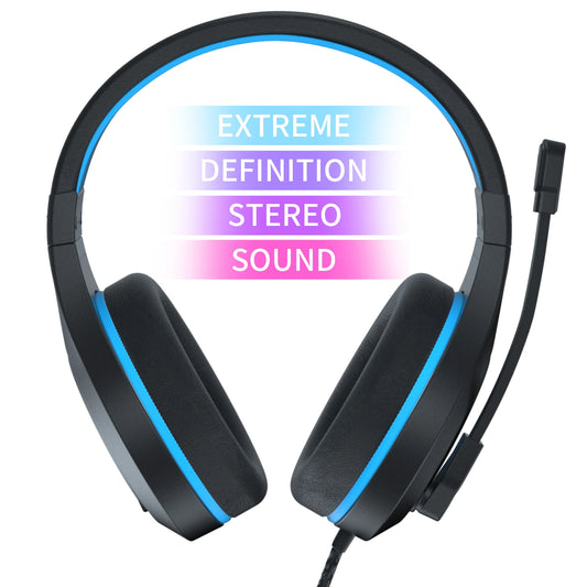 WIRED Listen with headphones Noise Isolating earphone with Microphone Volume Control for PS4 PS5 PC Laptop, Phones,Tablet