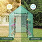 Portable PE Cover Greenhouse with Anchors and Ropes Indoor Outdoor-3 Tier 8 Wired Shelves Plant Gardening Hot House