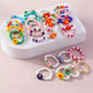 Aihua Korean Colorful Small Flower Ring Sets Bohemia Handmade Multi Beaded Rice Beads Finger Ring For Women Beach Jewelry Gifts