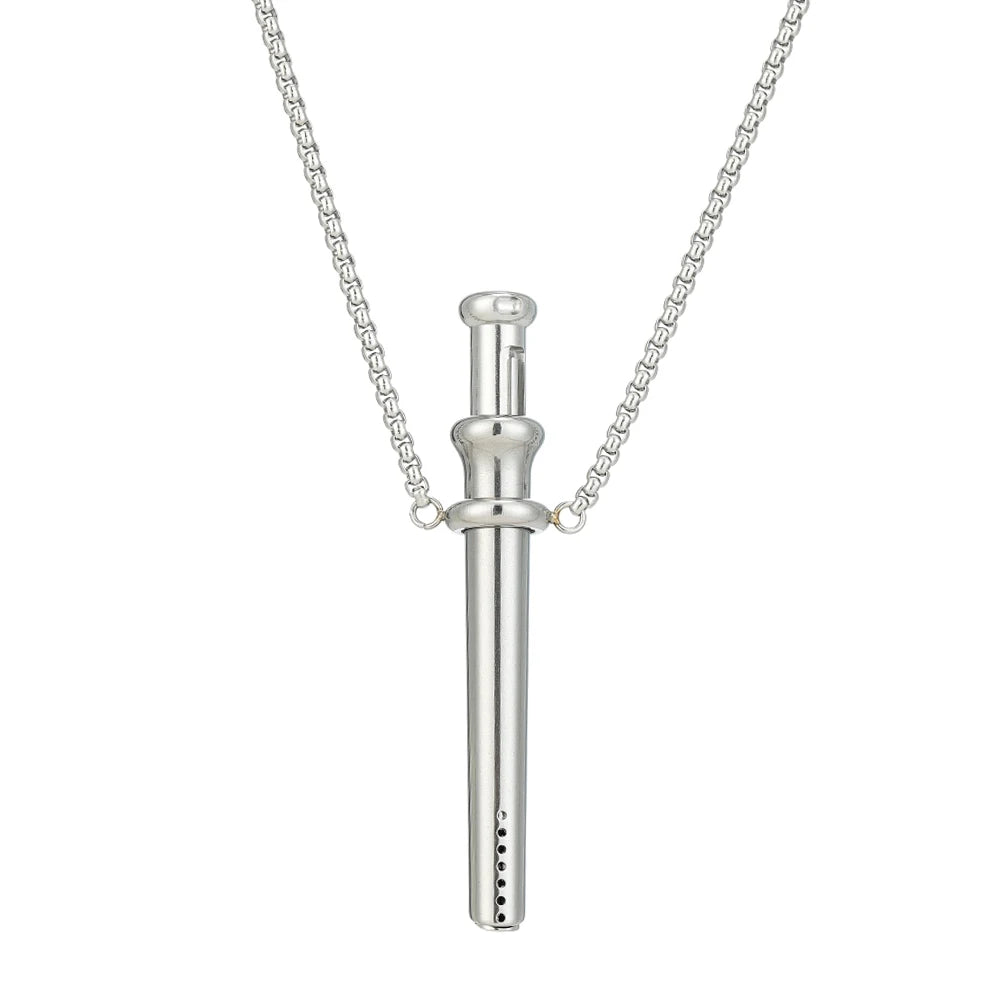 Meditation Whistle Necklace Anxiety Breathing Necklace Mindful Breathing Necklace Meditation Jewelry for Anxiety & Stress Relief