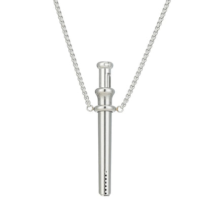Meditation Whistle Necklace Anxiety Breathing Necklace Mindful Breathing Necklace Meditation Jewelry for Anxiety & Stress Relief