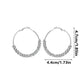 Cute Female White Zircon Stone Hoop Earrings Fashion Female Gold Color Wedding Jewelry for Women