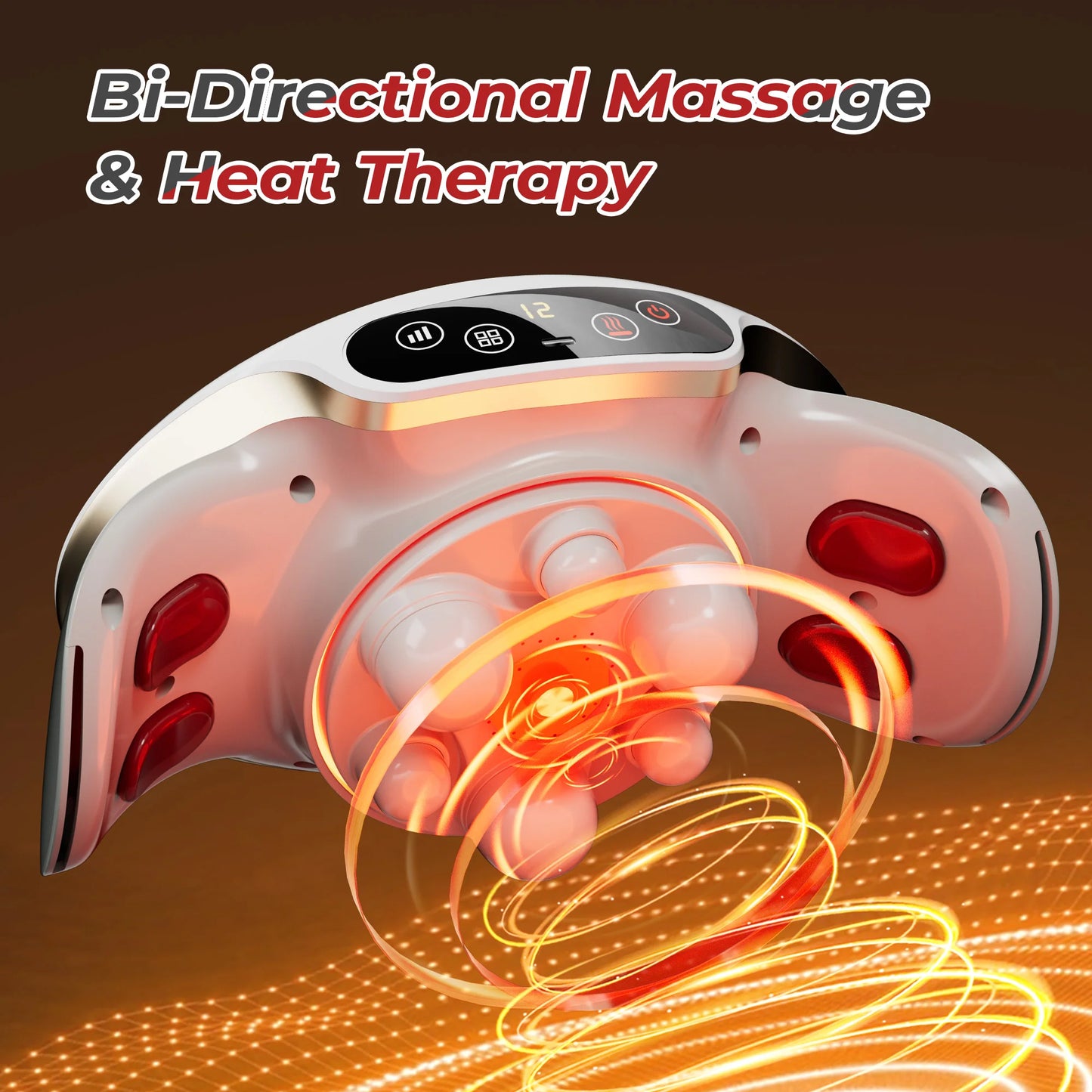 HOMEMASSA Abdominal Massager Electric Stomach Massager for Flattening Belly Multiple-use for Waist Abdomen Back Neck Leg 3 Modes