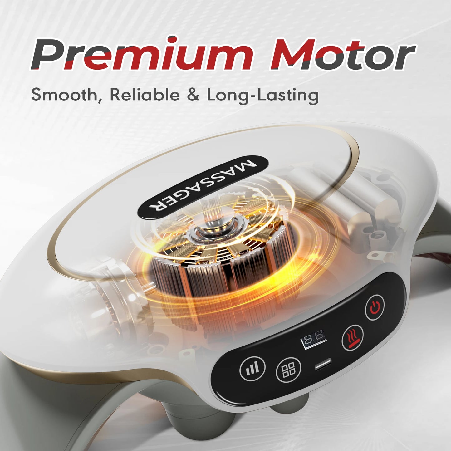 HOMEMASSA Abdominal Massager Electric Stomach Massager for Flattening Belly Multiple-use for Waist Abdomen Back Neck Leg 3 Modes
