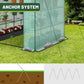 Portable PE Cover Greenhouse with Anchors and Ropes Indoor Outdoor-3 Tier 8 Wired Shelves Plant Gardening Hot House
