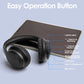 Siindoo JH-820 Wireless Bluetooth Headphones, 60H Playtime,3 EQ Sound Modes,Newest Foldable Lightweight BT 5.4 for Travel Study