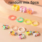 Aihua Korean Colorful Small Flower Ring Sets Bohemia Handmade Multi Beaded Rice Beads Finger Ring For Women Beach Jewelry Gifts