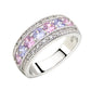 Pink Diamond Women's Wedding Ring, High-end Colored Zircon Ring, Creative Hand Jewelry