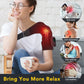 Shoulder Heating Pad With Massage 6 Adjustable Temperature HF Vibration Relax Muscle Brace Wireless Control for IOS/Android