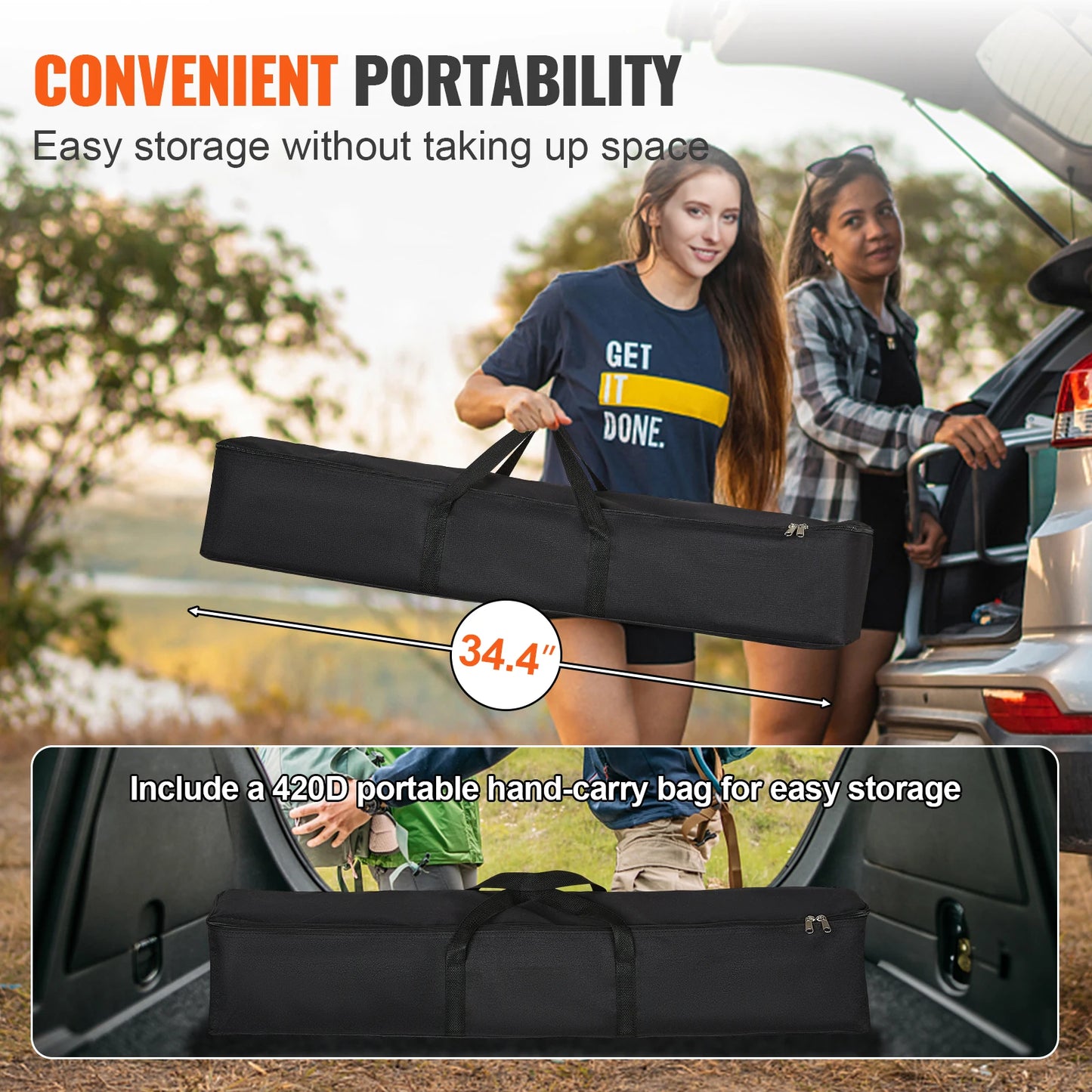 SucceBuy Projector Screen with Stand 100 120 150 inch 16:9 4K 1080 HD Portable Projection Screen for Home Office Theater Cinema