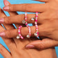Aihua Korean Colorful Small Flower Ring Sets Bohemia Handmade Multi Beaded Rice Beads Finger Ring For Women Beach Jewelry Gifts