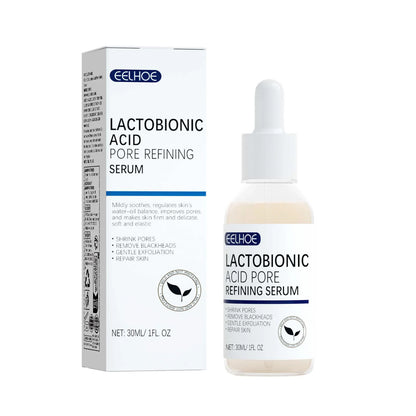 EELHOE Lactobionic Acid Pore Shrinking Essence Skin Elastic and Fine Cleansing Blackhead Skin Care Essence