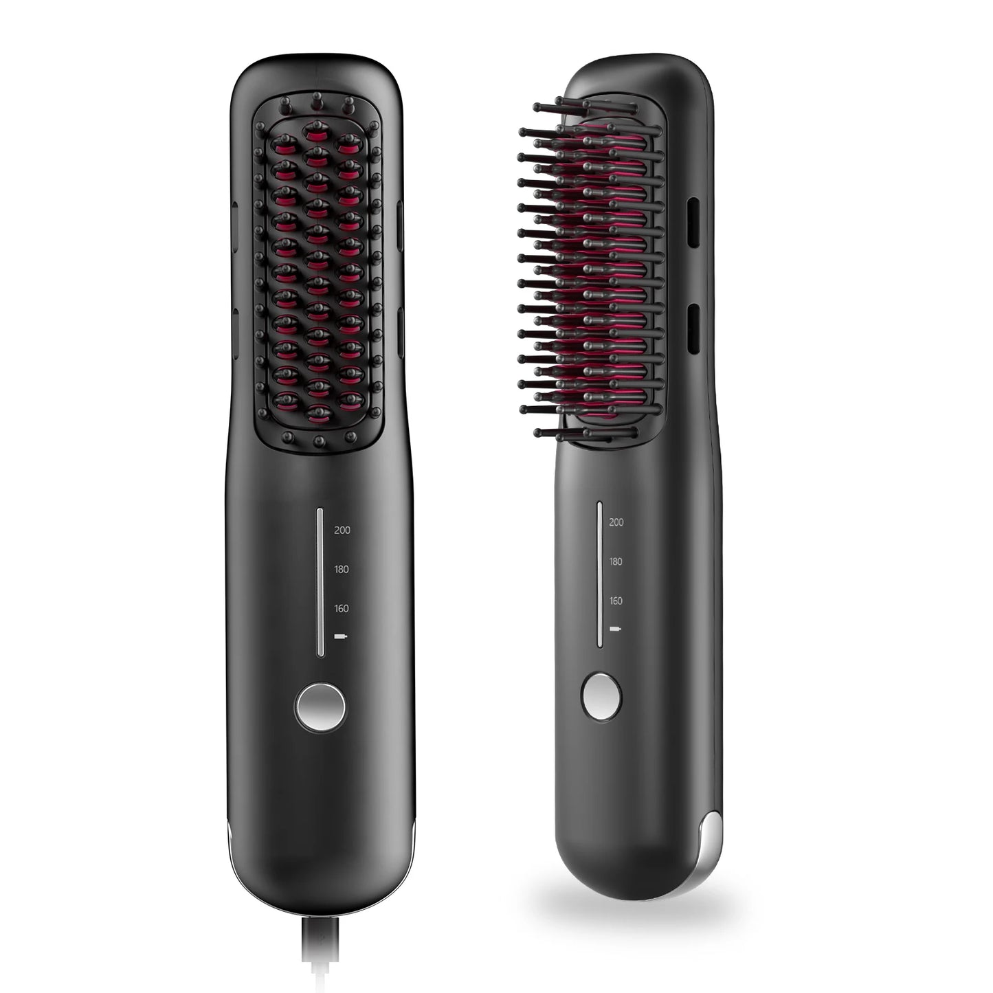 Porta Mini Hair Straightening Brush for Travel– Cordless & USB Rechargeable,Ionic Hot Comb for Frizz-Free Shine,Lightweight