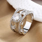 Pink Diamond Women's Wedding Ring, High-end Colored Zircon Ring, Creative Hand Jewelry