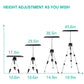 Portable Aluminum Projector Stand , Adjustable Height Tripod for Presentations, Easy to Carry and Set Up